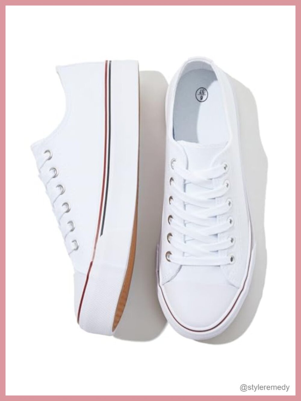 Womens Canvas Sneakers Lace-Up Breathable Slip Resistant Casual Tennis Shoes